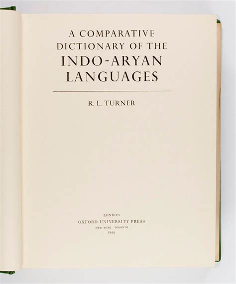 a comparative dictionary of the indo aryan languages pdf Reader